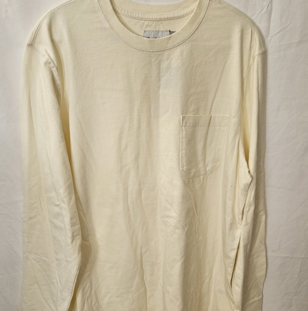 Goodfellow & Co Men's Off-White Long Sleeve Tee